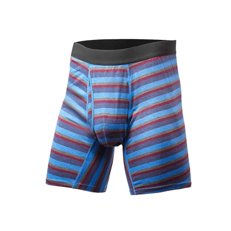 Bamboo Dope Dyeing Striped Men's Boxer Briefs