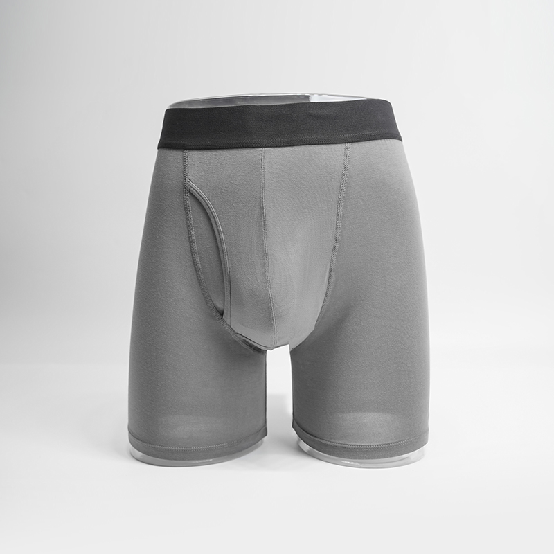 Breathable Mesh Splicing Boxer Briefs For Men